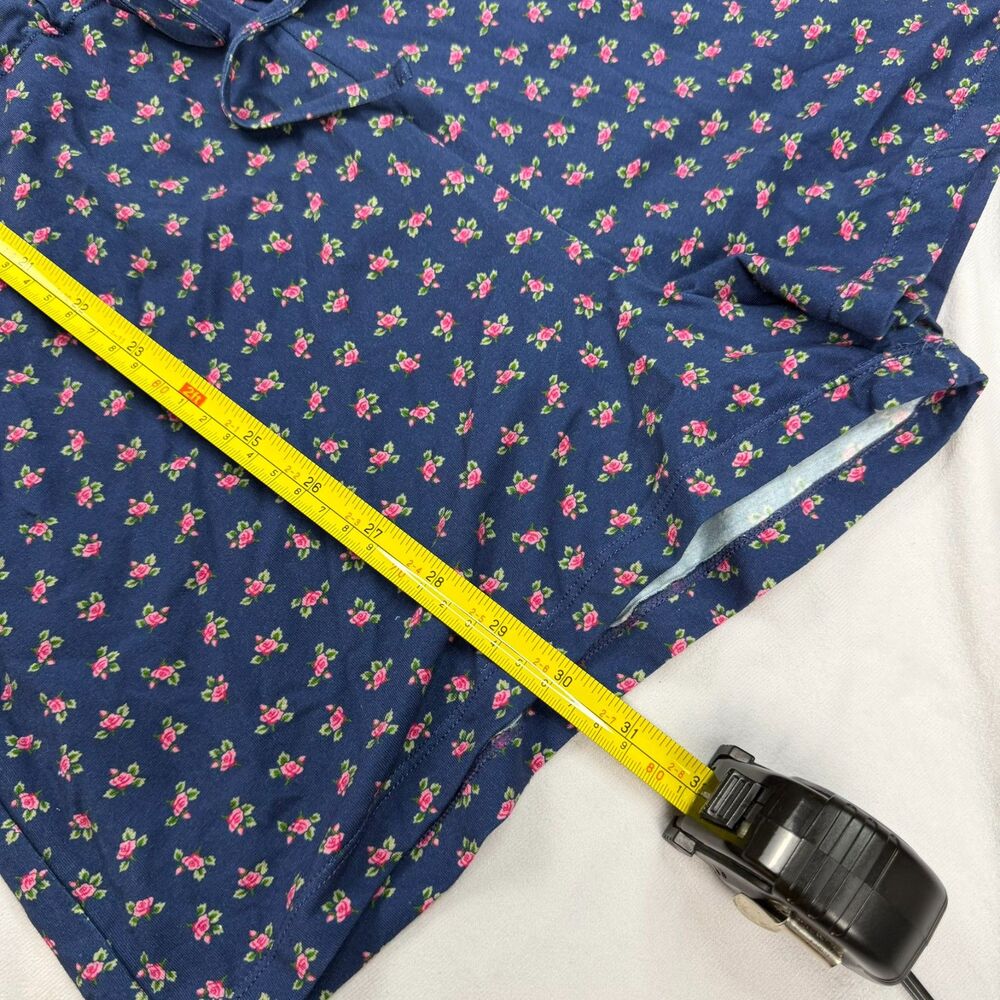 Abound NWT Blue Ditsy Floral Cotton Tank Romper with Drawstrings Size S - Picture 5 of 6